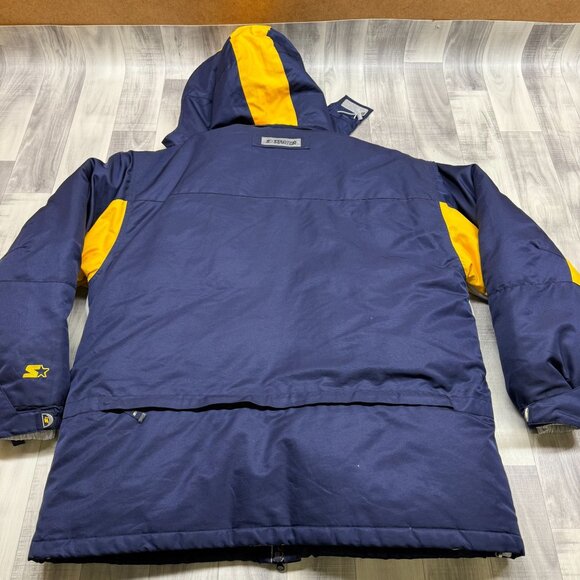 ✅Mens XLT 46/48 Vintage Starter 3-in-1 Winter Jacket Feather/Down Insulated Navy - Picture 5 of 14